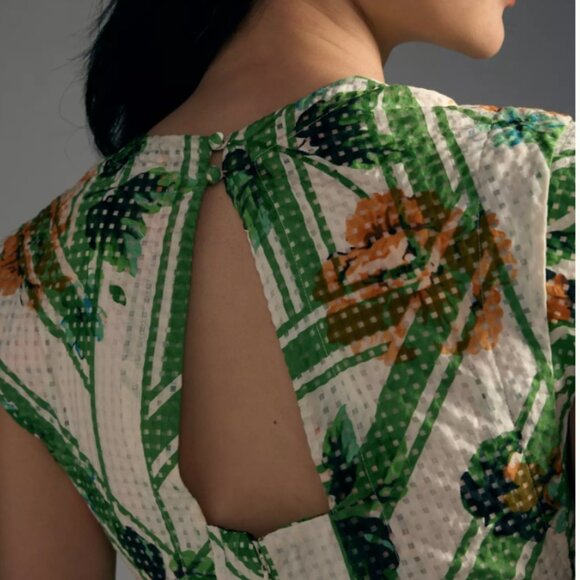 NWOT Maeve Cap-Sleeve V-Neck Maxi Dress - Picture 4 of 4